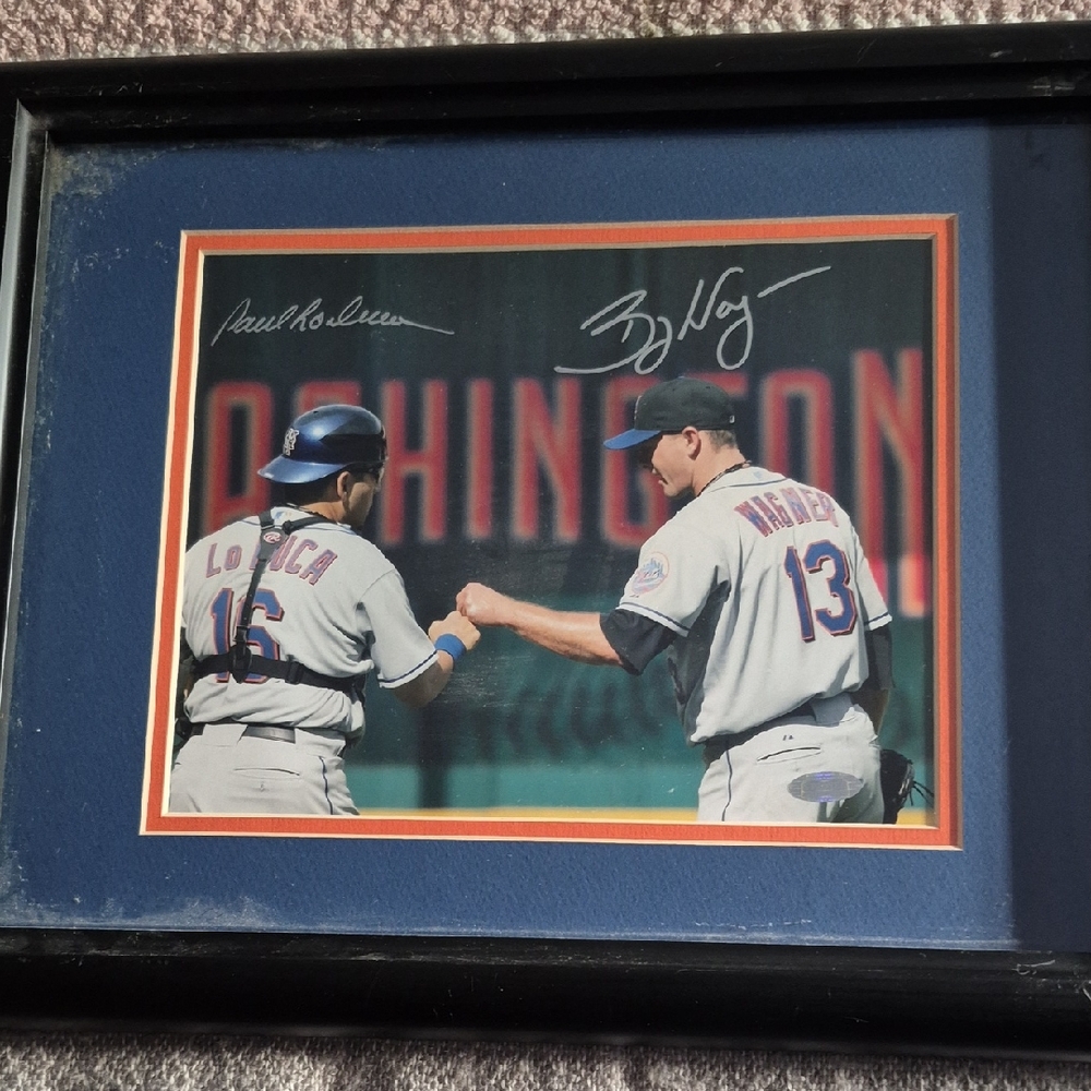 Framed Baseball Memorabilia with Black Frame - Picture 1 of 5